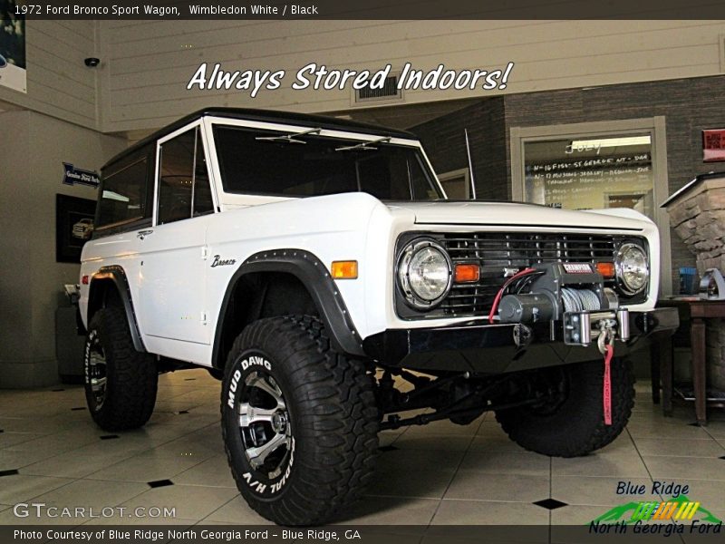Wimbledon White / Black 1972 Ford Bronco Sport Wagon