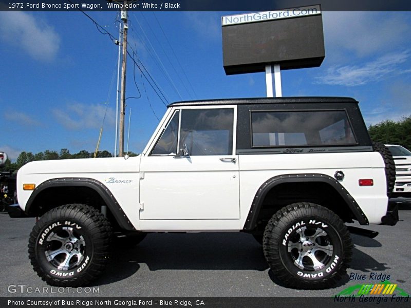 Wimbledon White / Black 1972 Ford Bronco Sport Wagon