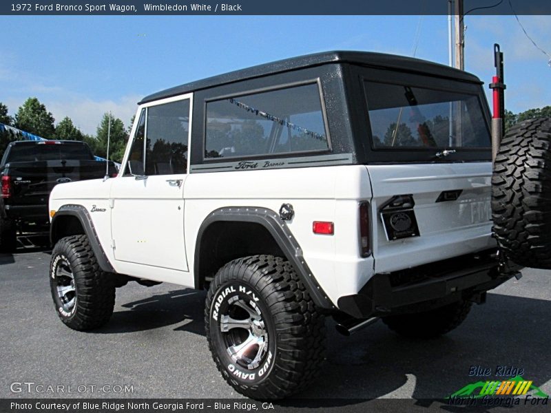 Wimbledon White / Black 1972 Ford Bronco Sport Wagon