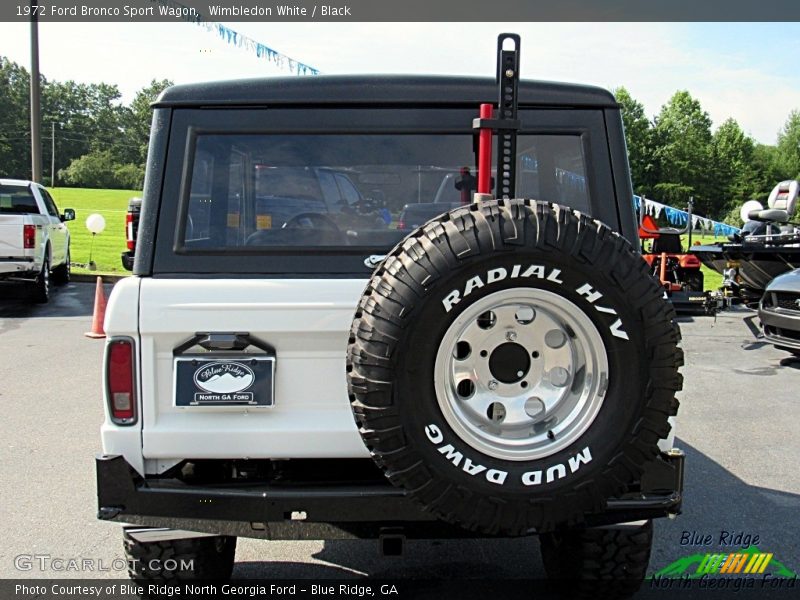 Wimbledon White / Black 1972 Ford Bronco Sport Wagon