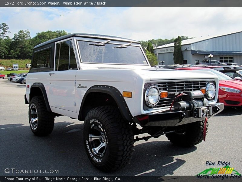 Wimbledon White / Black 1972 Ford Bronco Sport Wagon