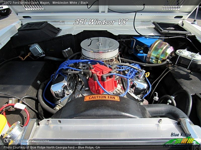 Wimbledon White / Black 1972 Ford Bronco Sport Wagon