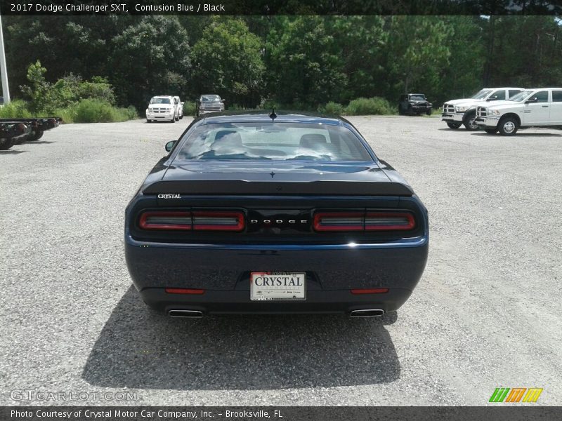 Contusion Blue / Black 2017 Dodge Challenger SXT