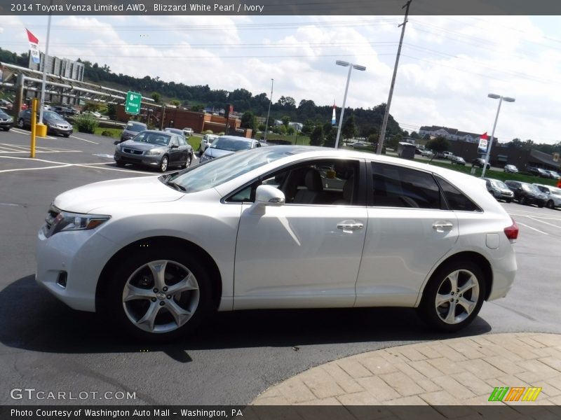 Blizzard White Pearl / Ivory 2014 Toyota Venza Limited AWD
