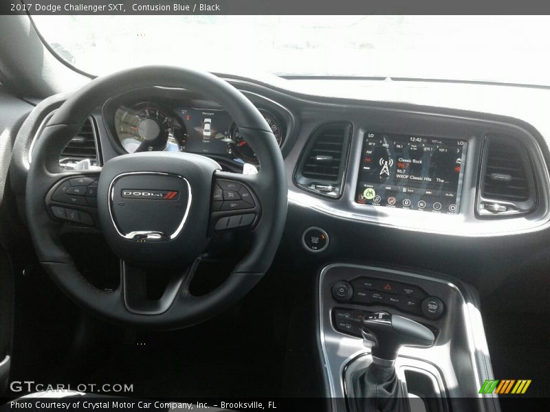 Contusion Blue / Black 2017 Dodge Challenger SXT