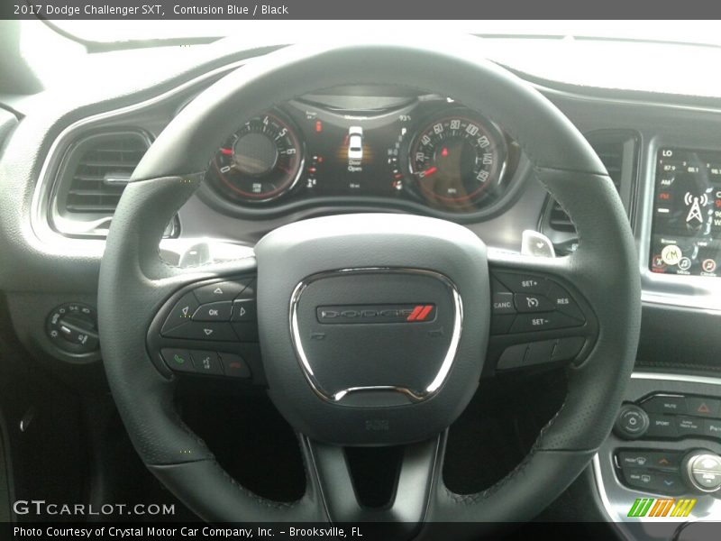 Contusion Blue / Black 2017 Dodge Challenger SXT