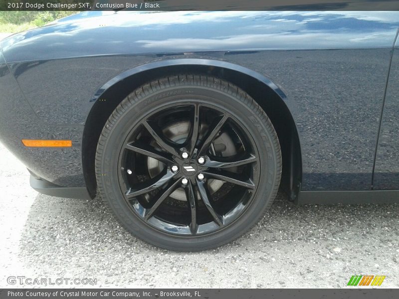 Contusion Blue / Black 2017 Dodge Challenger SXT