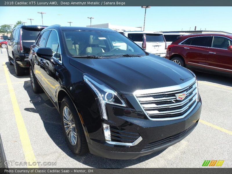 Deep Amethyst Metallic / Sahara Beige 2018 Cadillac XT5 Luxury AWD