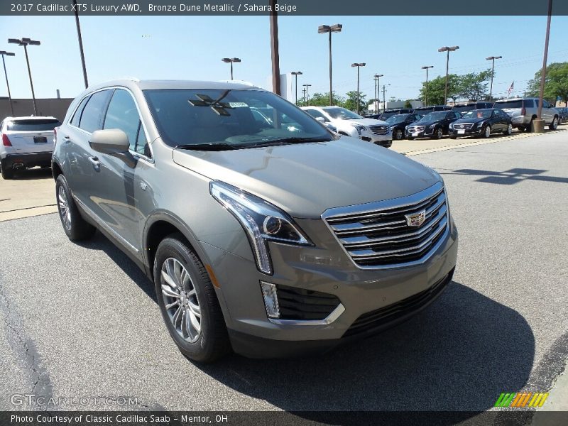 Bronze Dune Metallic / Sahara Beige 2017 Cadillac XT5 Luxury AWD