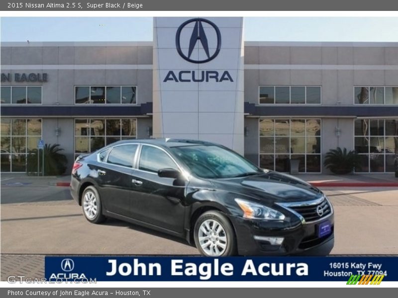 Super Black / Beige 2015 Nissan Altima 2.5 S
