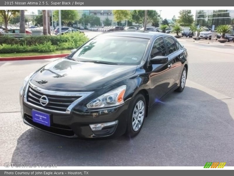 Super Black / Beige 2015 Nissan Altima 2.5 S
