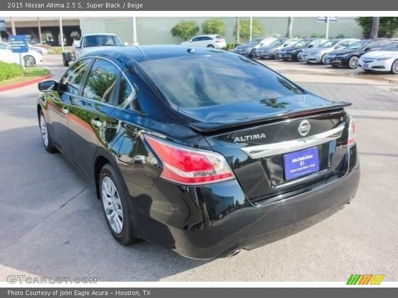 Super Black / Beige 2015 Nissan Altima 2.5 S