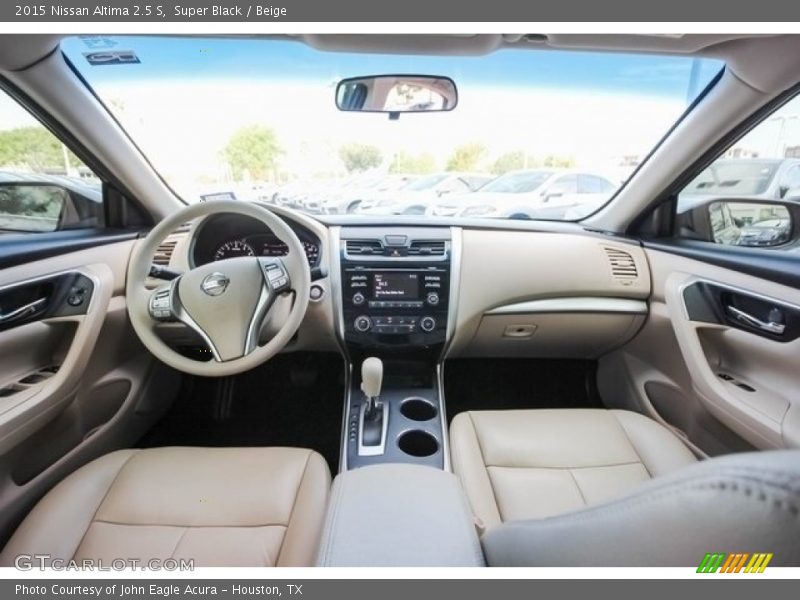 Super Black / Beige 2015 Nissan Altima 2.5 S