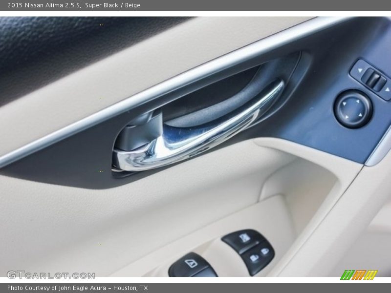 Super Black / Beige 2015 Nissan Altima 2.5 S