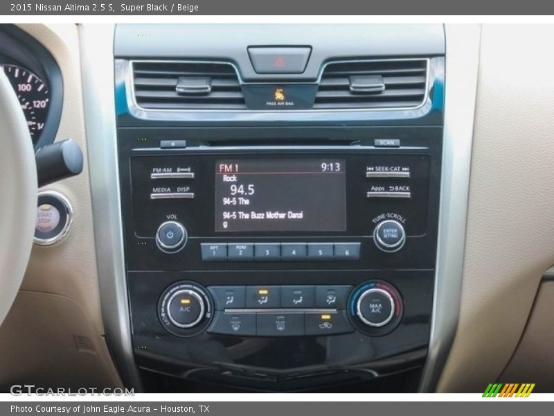 Super Black / Beige 2015 Nissan Altima 2.5 S