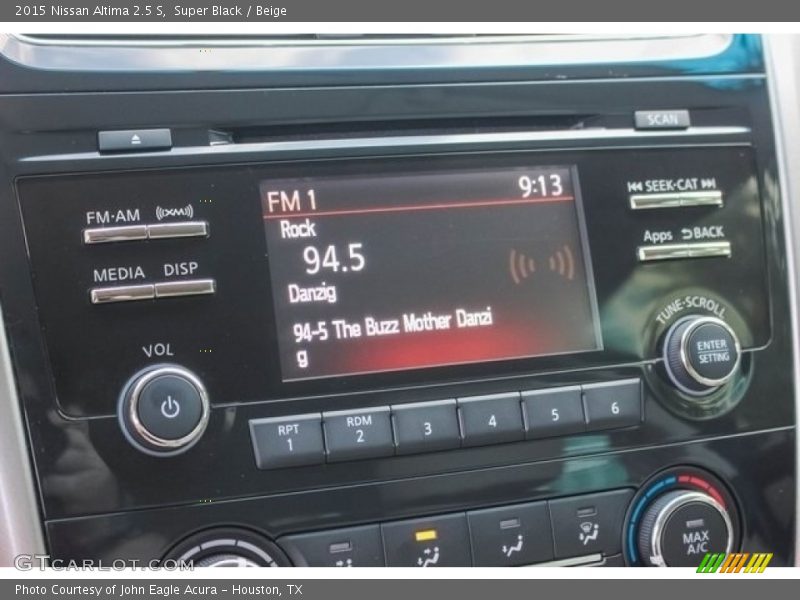 Super Black / Beige 2015 Nissan Altima 2.5 S