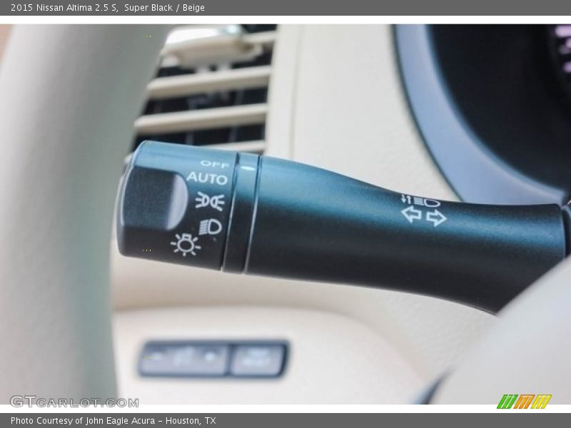 Super Black / Beige 2015 Nissan Altima 2.5 S