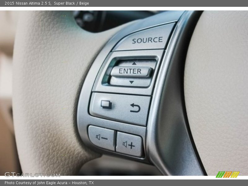 Super Black / Beige 2015 Nissan Altima 2.5 S