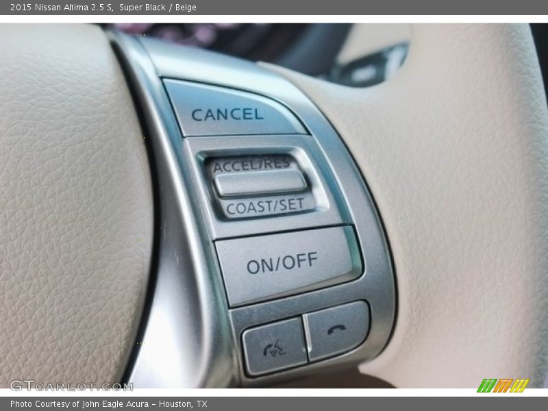 Super Black / Beige 2015 Nissan Altima 2.5 S