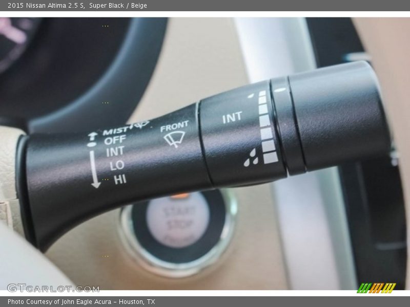 Super Black / Beige 2015 Nissan Altima 2.5 S