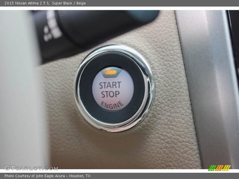 Super Black / Beige 2015 Nissan Altima 2.5 S