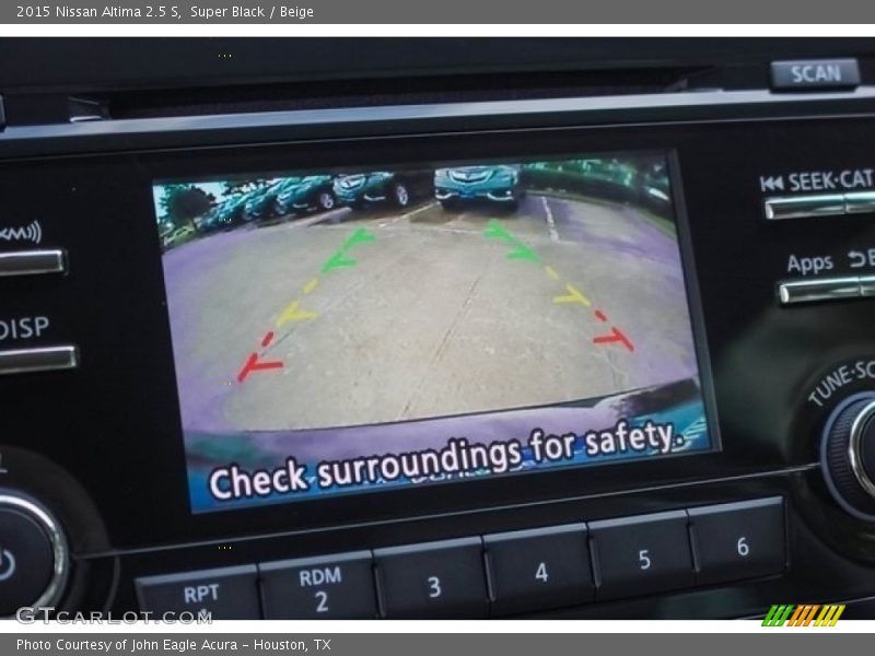 Super Black / Beige 2015 Nissan Altima 2.5 S