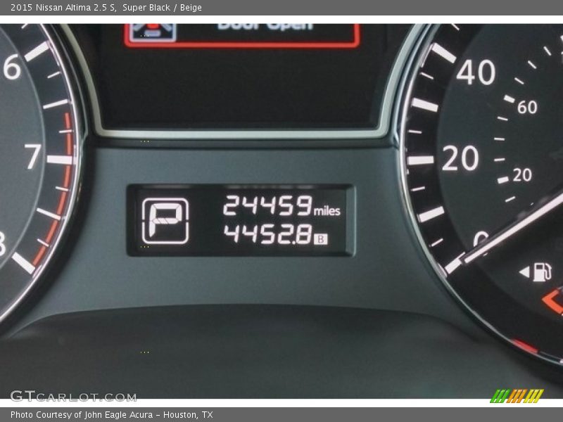 Super Black / Beige 2015 Nissan Altima 2.5 S