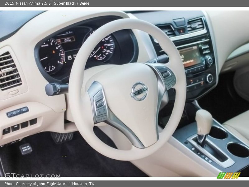 Super Black / Beige 2015 Nissan Altima 2.5 S