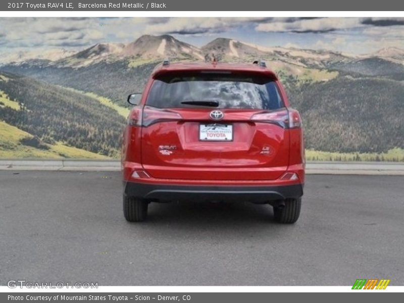 Barcelona Red Metallic / Black 2017 Toyota RAV4 LE