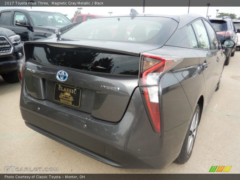 Magnetic Gray Metallic / Black 2017 Toyota Prius Three