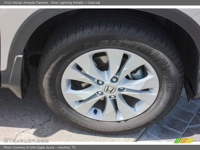 Silver Lightning Metallic / Charcoal 2010 Nissan Armada Platinum