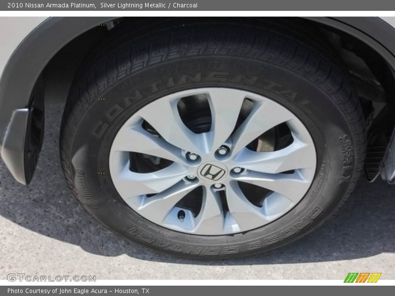 Silver Lightning Metallic / Charcoal 2010 Nissan Armada Platinum