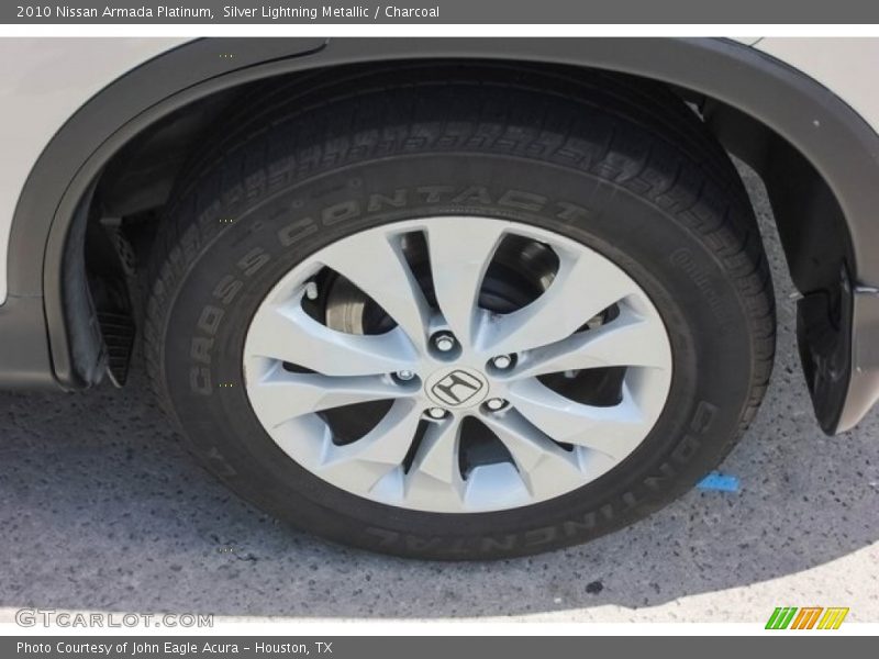 Silver Lightning Metallic / Charcoal 2010 Nissan Armada Platinum