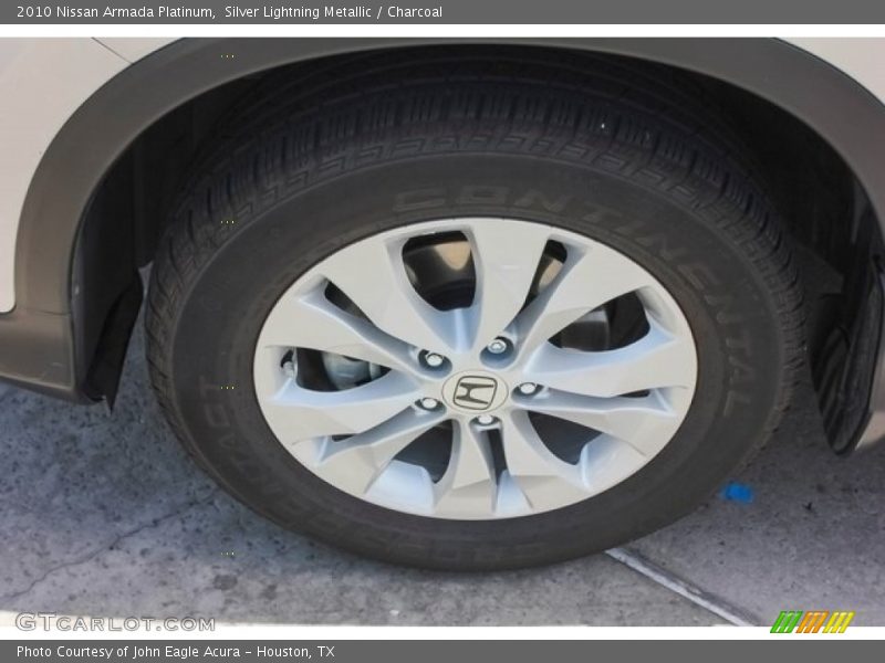 Silver Lightning Metallic / Charcoal 2010 Nissan Armada Platinum