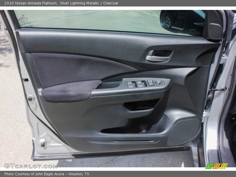 Silver Lightning Metallic / Charcoal 2010 Nissan Armada Platinum