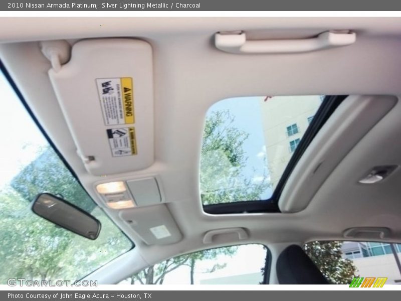 Silver Lightning Metallic / Charcoal 2010 Nissan Armada Platinum