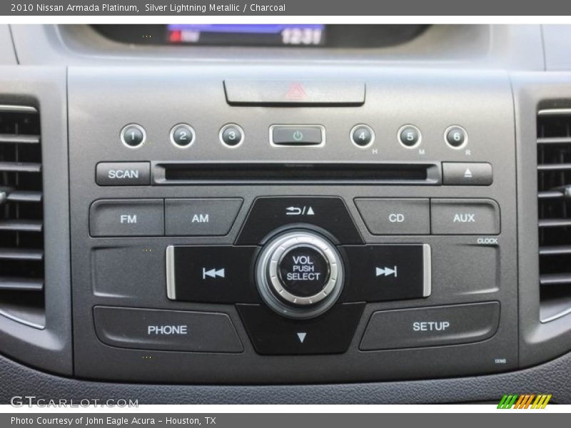 Silver Lightning Metallic / Charcoal 2010 Nissan Armada Platinum