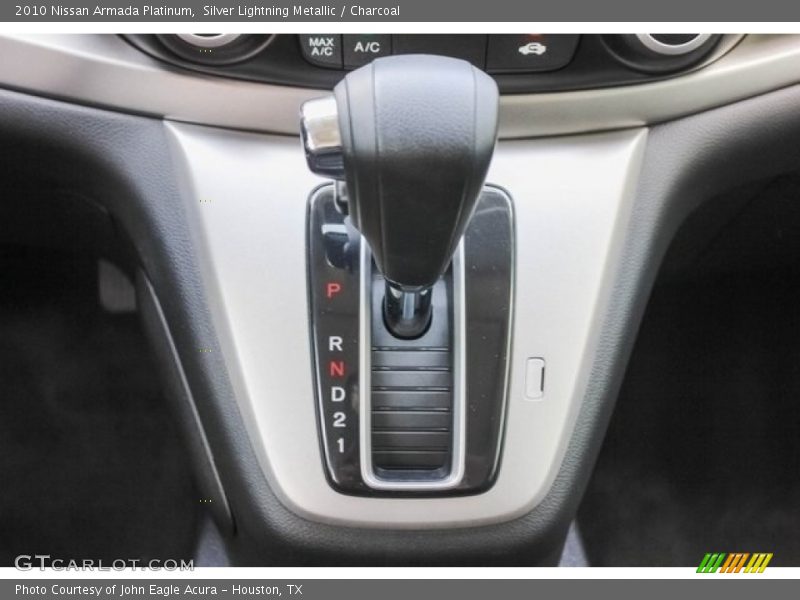 Silver Lightning Metallic / Charcoal 2010 Nissan Armada Platinum