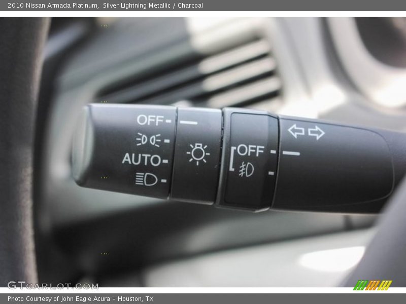 Silver Lightning Metallic / Charcoal 2010 Nissan Armada Platinum