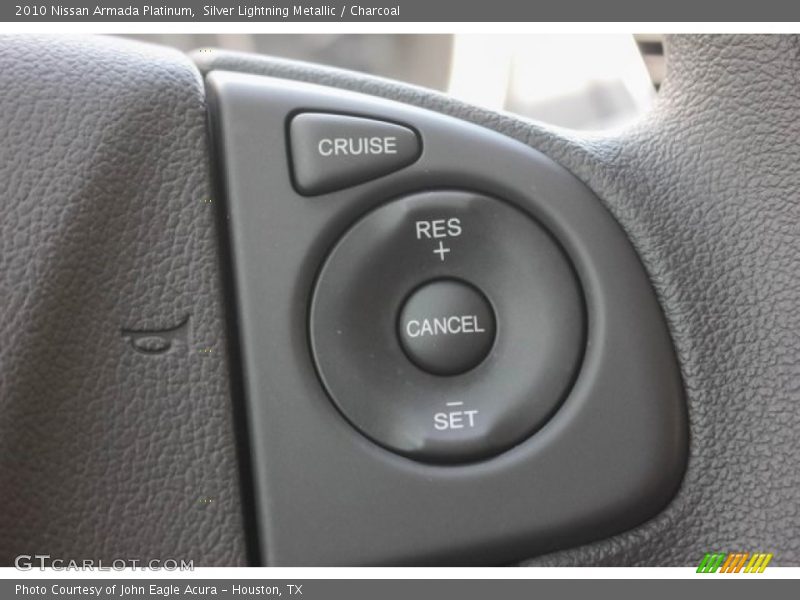 Silver Lightning Metallic / Charcoal 2010 Nissan Armada Platinum