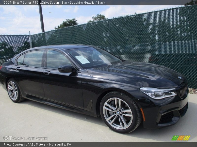 Black Sapphire Metallic / Black 2017 BMW 7 Series 750i xDrive Sedan