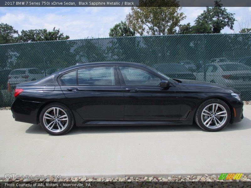 Black Sapphire Metallic / Black 2017 BMW 7 Series 750i xDrive Sedan