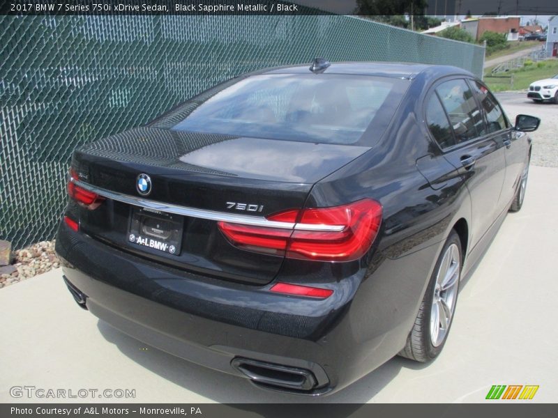Black Sapphire Metallic / Black 2017 BMW 7 Series 750i xDrive Sedan