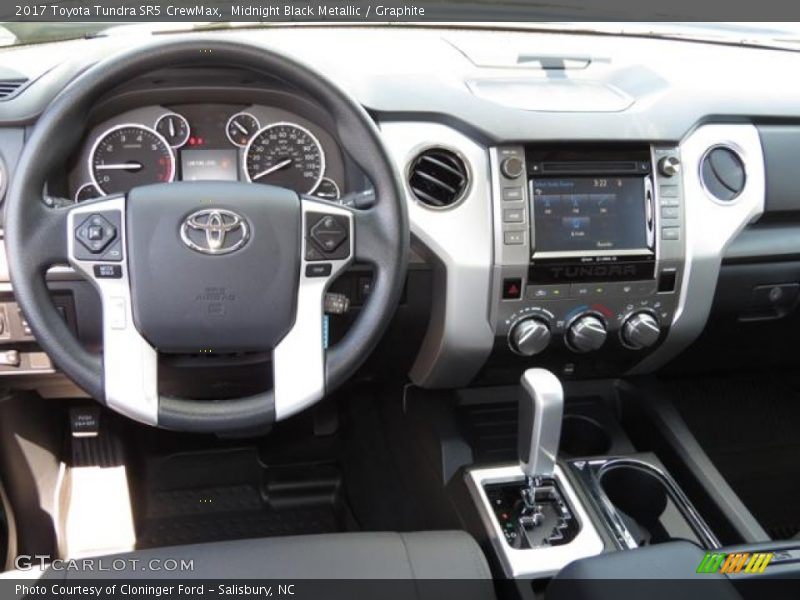 Midnight Black Metallic / Graphite 2017 Toyota Tundra SR5 CrewMax