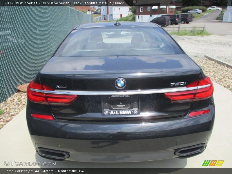 Black Sapphire Metallic / Black 2017 BMW 7 Series 750i xDrive Sedan