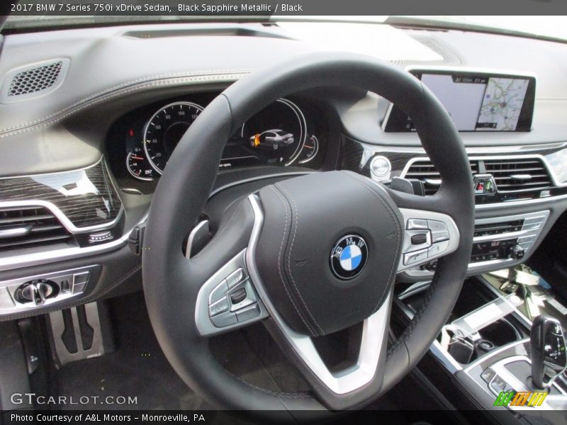 Black Sapphire Metallic / Black 2017 BMW 7 Series 750i xDrive Sedan