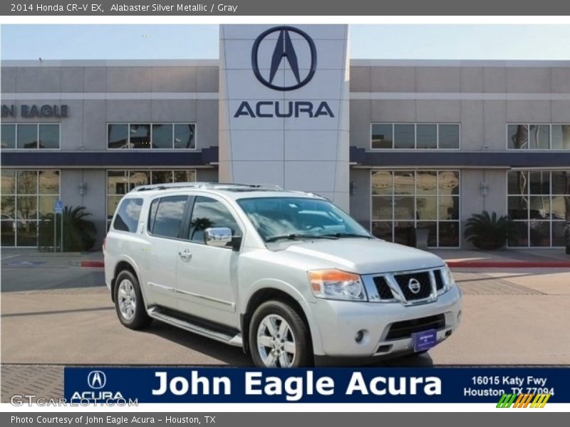 Alabaster Silver Metallic / Gray 2014 Honda CR-V EX