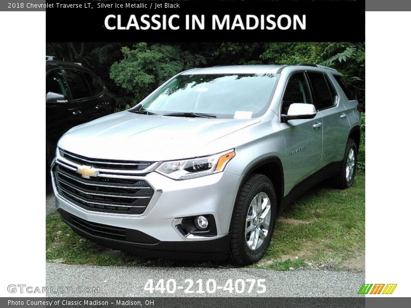 Silver Ice Metallic / Jet Black 2018 Chevrolet Traverse LT