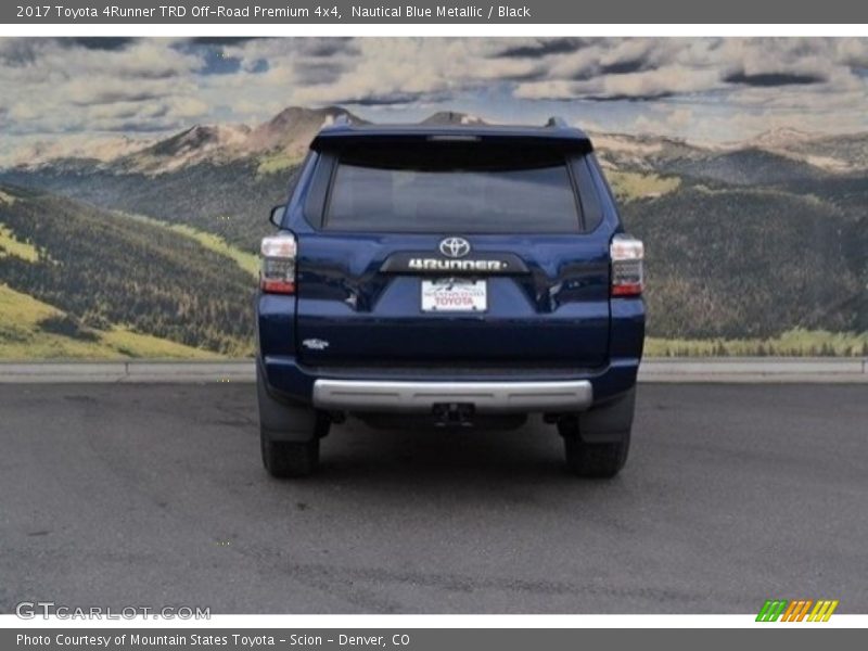 Nautical Blue Metallic / Black 2017 Toyota 4Runner TRD Off-Road Premium 4x4