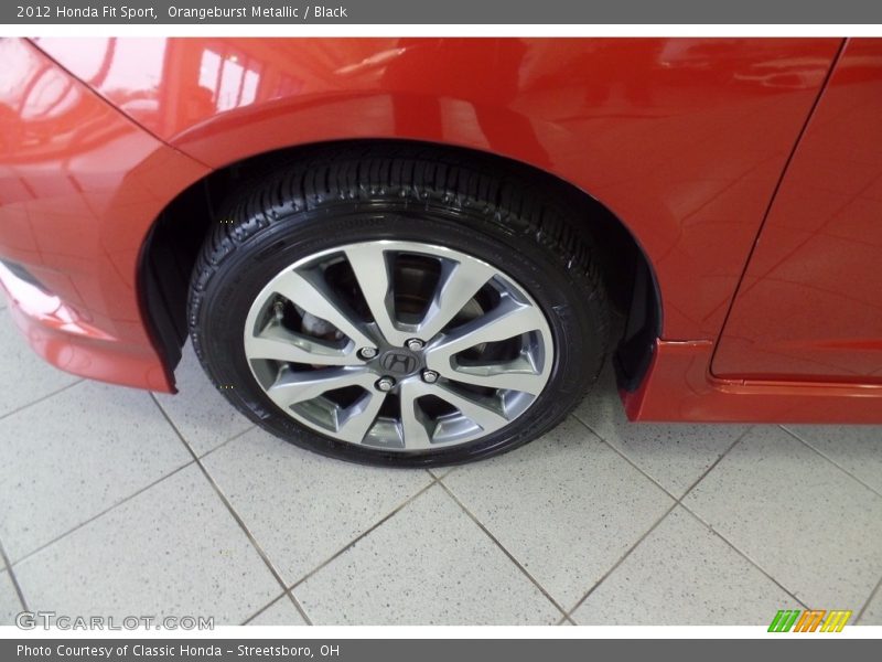 Orangeburst Metallic / Black 2012 Honda Fit Sport